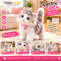 Interactive Walking Cat Toy – Soft Plush Moving Kitty for Kids