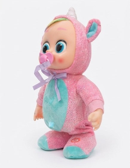 Cute Electric Walking & Crying Baby Doll with Pacifier | Soft Rubber & Washable Toy for Kids
